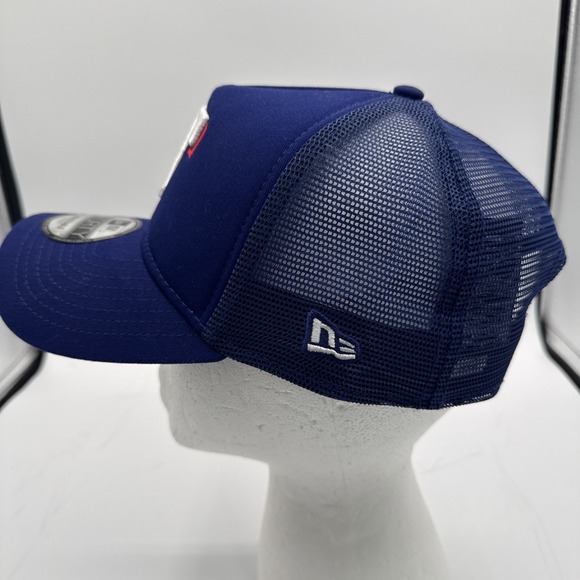 New Era Texas Rangers 9Forty The League Blue Adjustable Strap Hat Cap - Picture 3 of 9